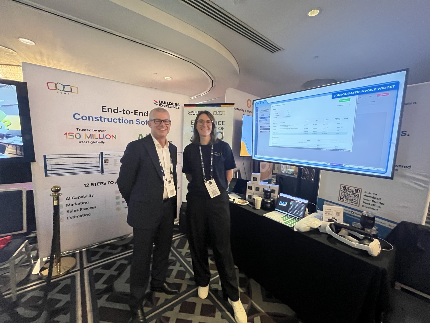 Zoho and Builders Excellence stand at APB Summit 2026