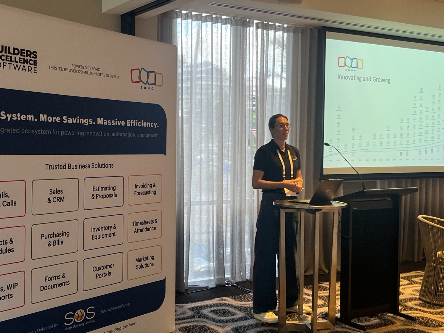 Builders Excellence and Zoho presentation at the Builders Breakfast