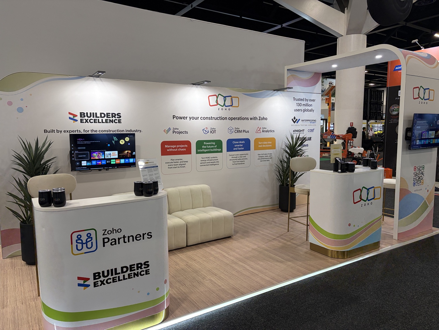 Zoho and Builders Excellence exhibition stand at Sydney Build 2026